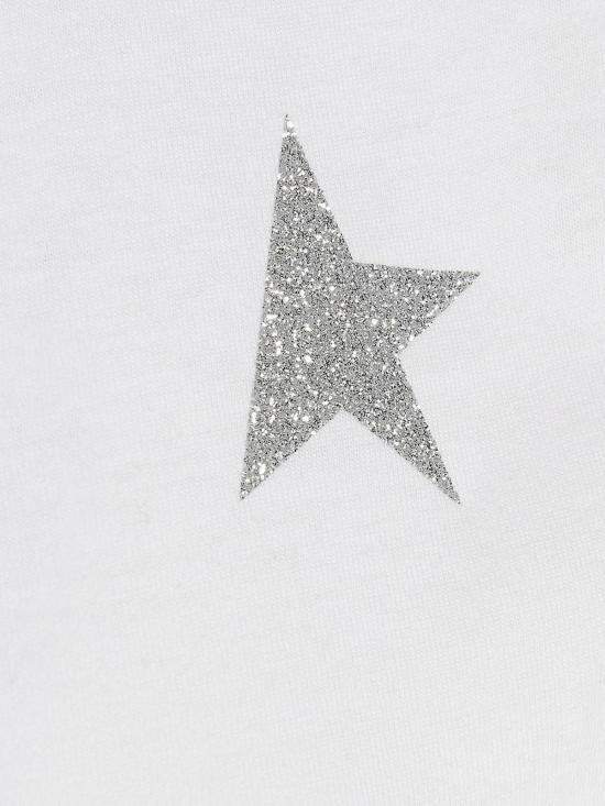 25FW 골든구스 반팔 티셔츠 GWP01220P00059480185 White - GOLDEN GOOSE