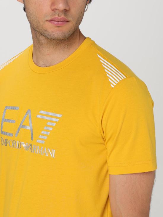  엠포리오 아르마니 반팔 티셔츠 3DPT29PJULZ 1680 Yellow - EMPORIO ARMANI