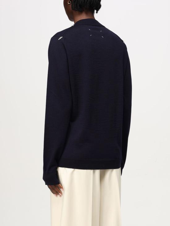 24FW 마르지엘라 스웨터 S51HL0016M13057 511 Navy - MAISON MARGIELA