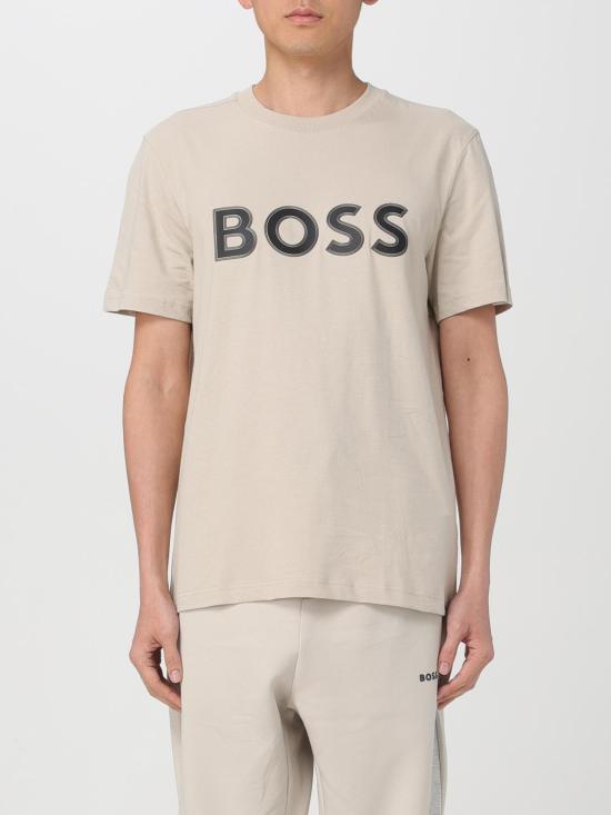  보스 반팔 티셔츠 50506344 271 Beige