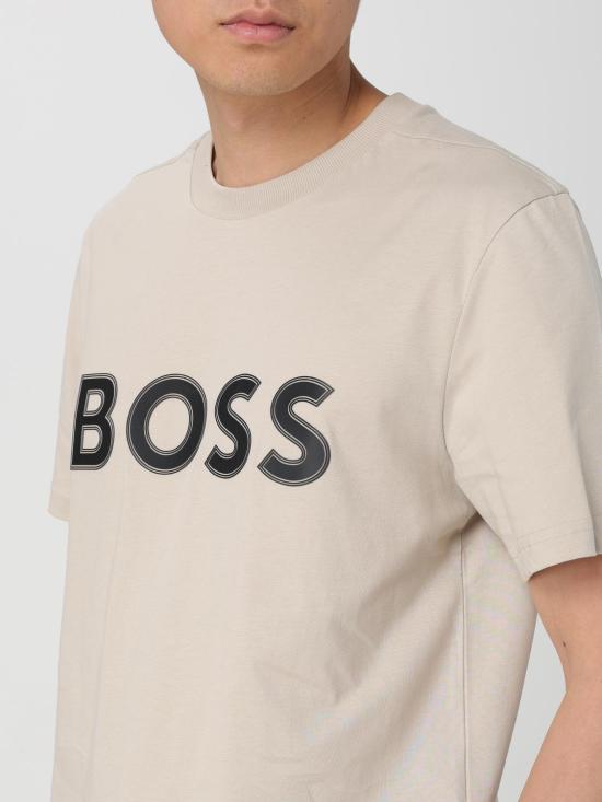  보스 반팔 티셔츠 50506344 271 Beige - BOSS