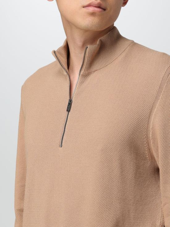  보스 집업 니트 50505997 260 Beige - BOSS