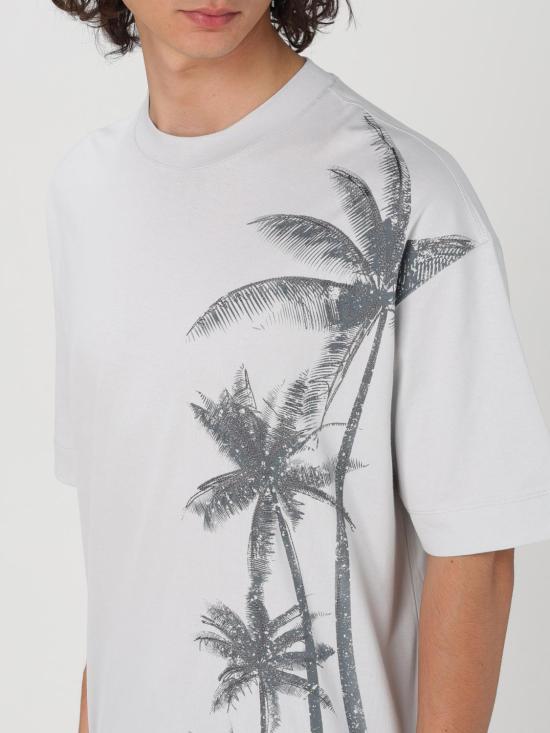  엠포리오 아르마니 반팔 티셔츠 3D1TH21JOCZ 0646 Grey - EMPORIO ARMANI