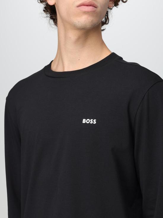  보스 긴팔 티셔츠 50506365 001 Black - BOSS
