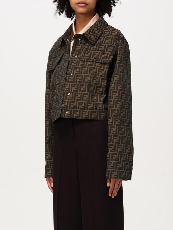 24FW 펜디 자켓 FJ7818A5W3 F118W Brown - FENDI