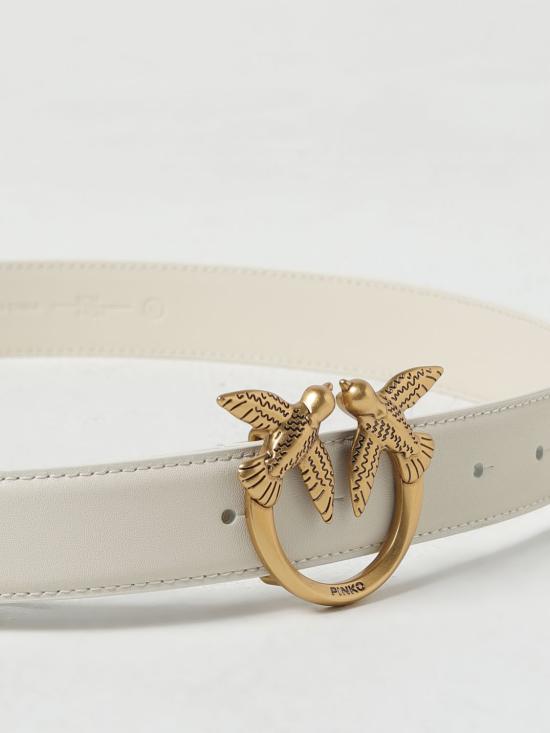 25FW 핑코 슬림 벨트 100125A0F1 Z14Q White - PINKO