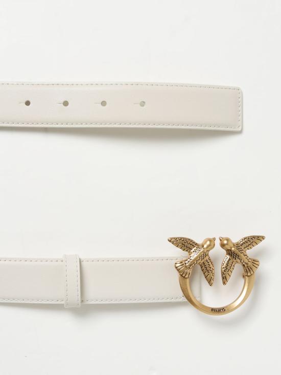 25FW 핑코 슬림 벨트 100125A0F1 Z14Q White - PINKO