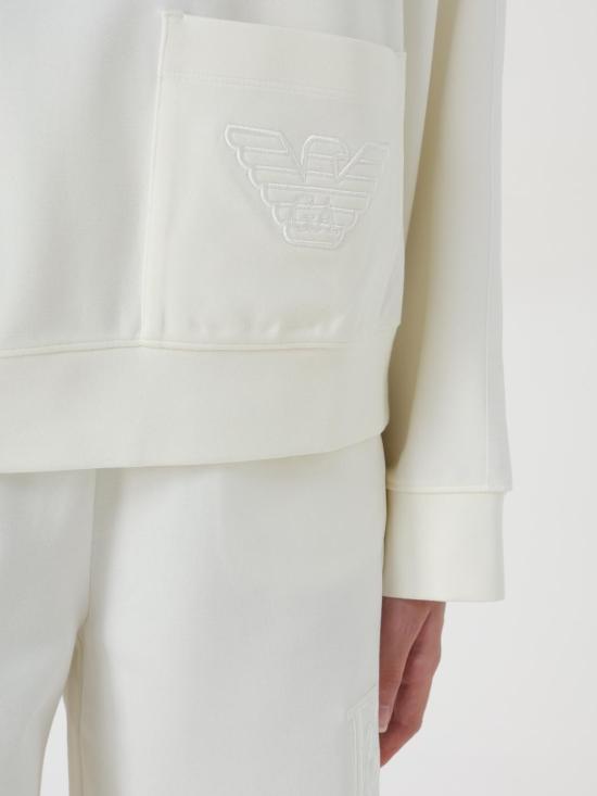  엠포리오 아르마니 후드 티셔츠 3D2M6J2JRZZ 101 White - EMPORIO ARMANI
