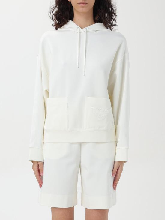  엠포리오 아르마니 후드 티셔츠 3D2M6J2JRZZ 101 White