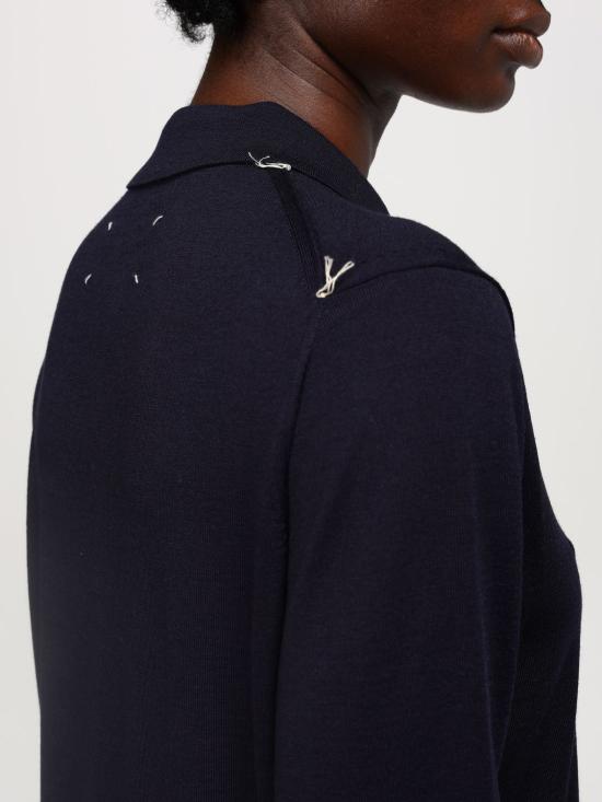 24FW 마르지엘라 폴로 티셔츠 S51GL0052M13057 511 Navy - MAISON MARGIELA