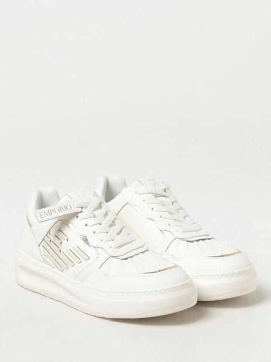  엠포리오 아르마니 뮬/슬리퍼 X3X165XR107 663 White - EMPORIO ARMANI