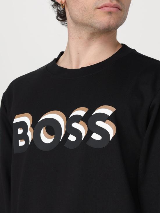  보스 긴팔 티셔츠 50507939 001 Black - BOSS