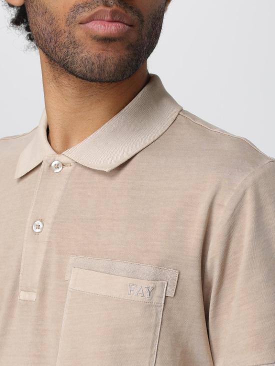 25FW 페이 폴로 티셔츠 NPMB248131TUYK C003 Beige - FAY