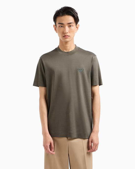 25SS 엠포리오 아르마니 반팔 티셔츠 6D1TR3 1JOSZ 0661 Eagle chimera - EMPORIO ARMANI