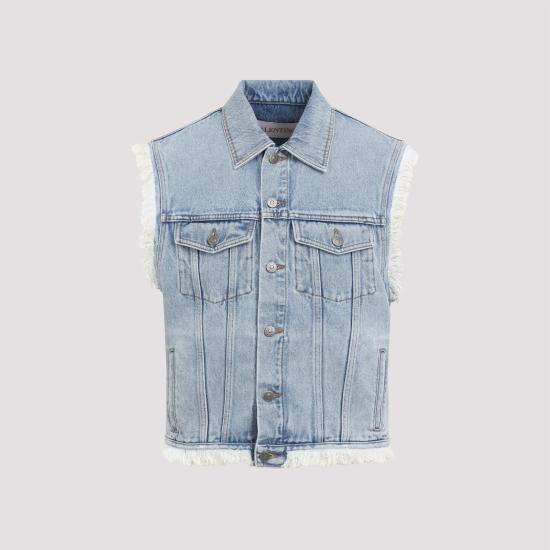  발렌티노 가라바니 베스트 6V3DN31VALF 508 DENIM BLU LAV CHIARO BLUE - VALENTINO GARAVANI