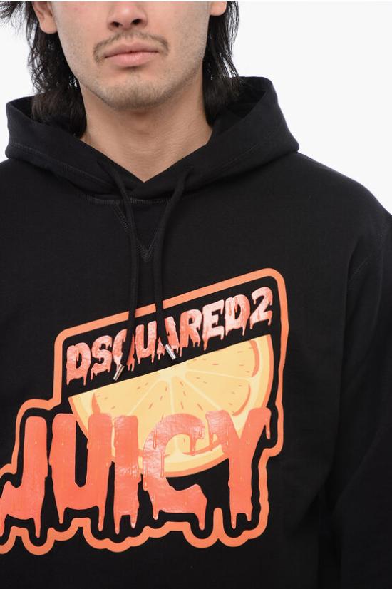  디스퀘어드2 후드 티셔츠 S74GU0779 S25551 900 Black - DSQUARED2