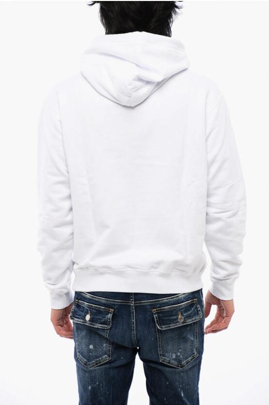  디스퀘어드2 후드 티셔츠 S74GU0779 S25551 100 White - DSQUARED2