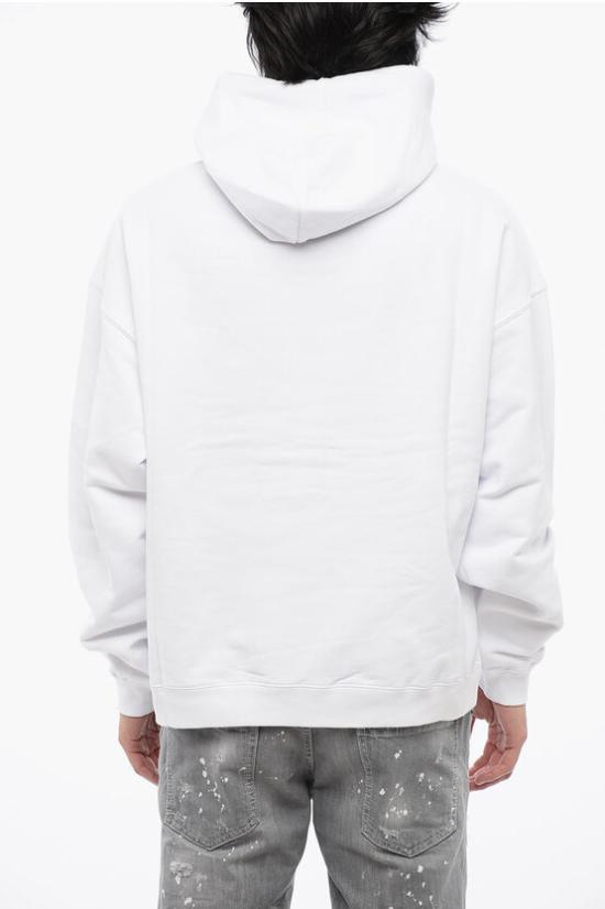  디스퀘어드2 후드 티셔츠 S74GU0765 S25551 100 White - DSQUARED2