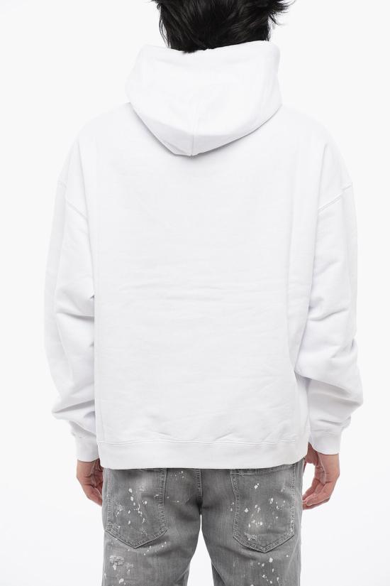  디스퀘어드2 후드 티셔츠 S74GU0765 S25551 100 White - DSQUARED2