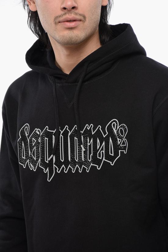  디스퀘어드2 후드 티셔츠 S74GU0755 S25551 900 Black - DSQUARED2
