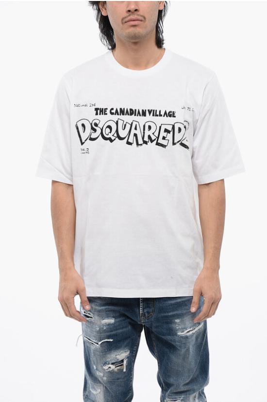  디스퀘어드2 반팔 티셔츠 S74GD1242 S23009 100 White