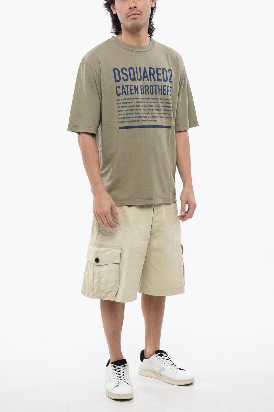  디스퀘어드2 반팔 티셔츠 S74GD1239 S24318 695 Military Green - DSQUARED2