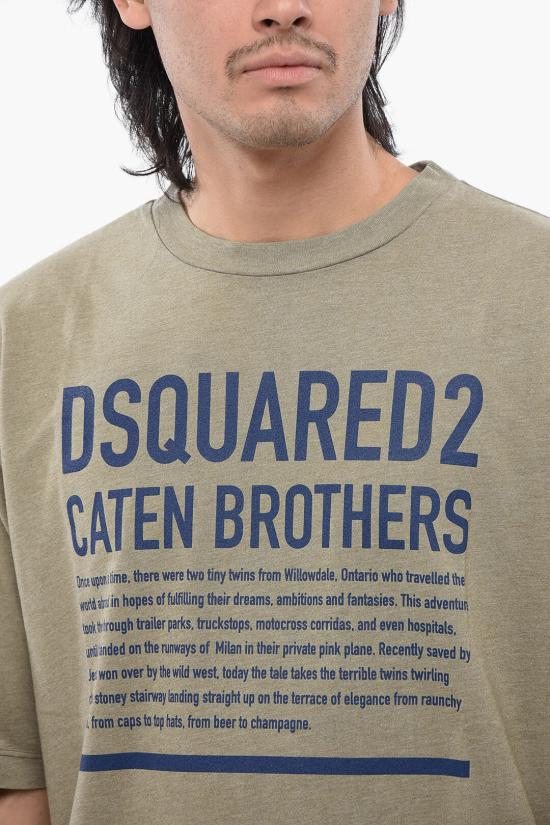  디스퀘어드2 반팔 티셔츠 S74GD1239 S24318 695 Military Green - DSQUARED2