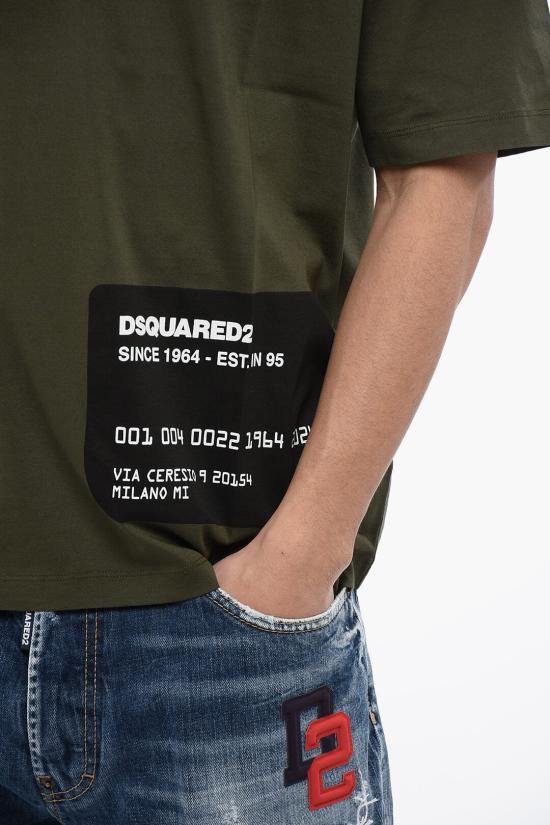  디스퀘어드2 반팔 티셔츠 S74GD1237 S23009 695 Green - DSQUARED2