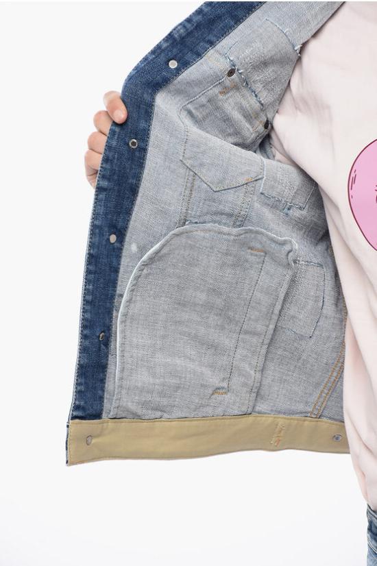  디스퀘어드2 데님 자켓 S74AM1468 S30872 470 Blue - DSQUARED2