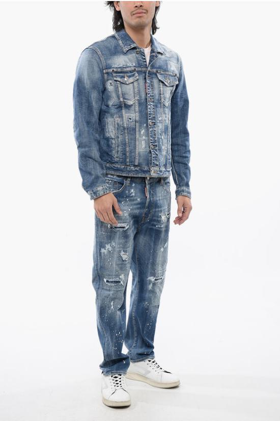  디스퀘어드2 데님 자켓 S74AM1468 S30872 470 Blue - DSQUARED2