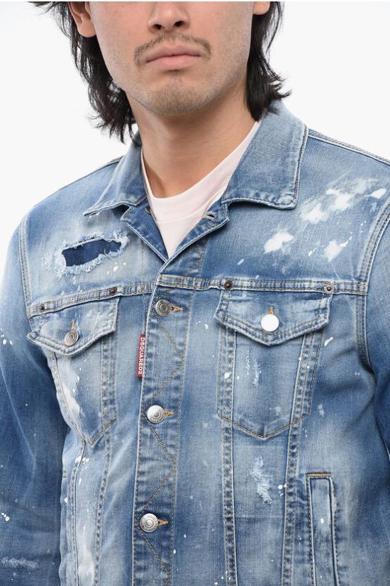  디스퀘어드2 데님 자켓 S74AM1463 S30789 470 Blue - DSQUARED2