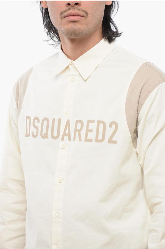  디스퀘어드2 긴팔 셔츠 S74DM0792 S35175 102 Yellow - DSQUARED2