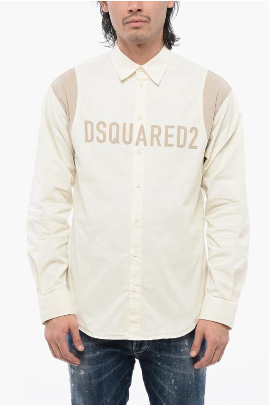  디스퀘어드2 긴팔 셔츠 S74DM0792 S35175 102 Yellow