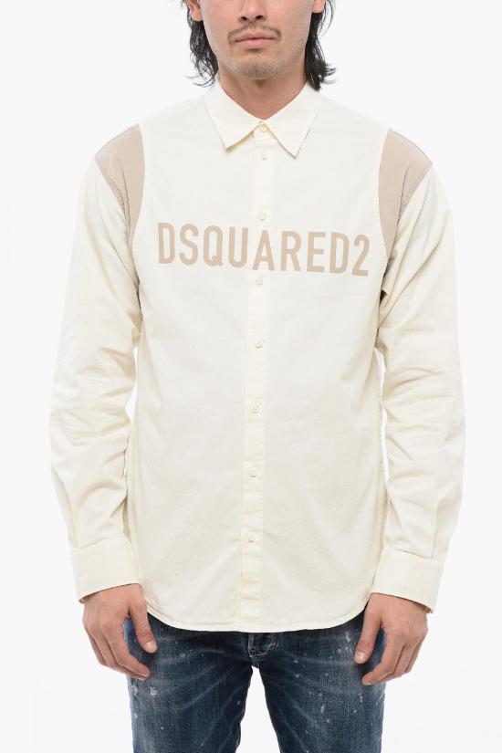  디스퀘어드2 긴팔 셔츠 S74DM0792 S35175 102 Yellow