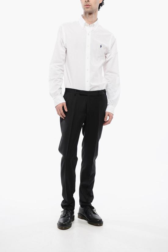  꼬르넬리아니 스트레이트 팬츠 825Z2Z 8838233 020 Black - CORNELIANI