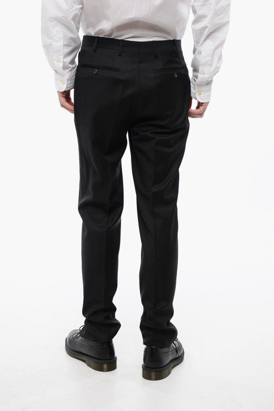  꼬르넬리아니 스트레이트 팬츠 825Z2Z 8838233 020 Black - CORNELIANI