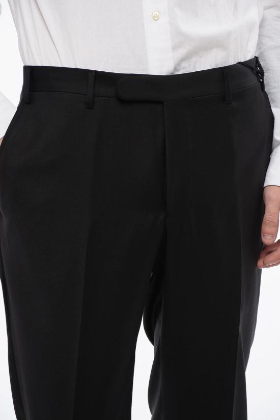  꼬르넬리아니 스트레이트 팬츠 825Z2Z 8838233 020 Black - CORNELIANI