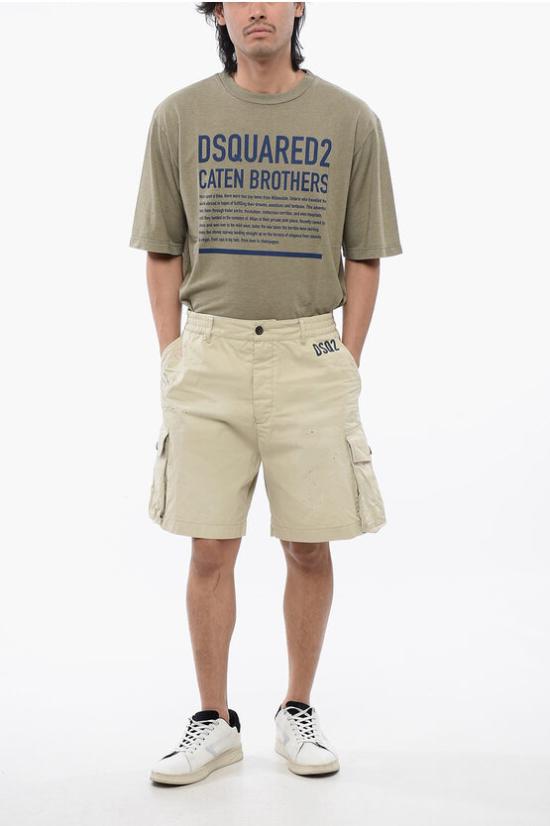  디스퀘어드2 숏팬츠 S74MU0833 S41794 806 Beige - DSQUARED2