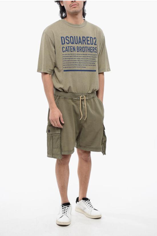  디스퀘어드2 숏팬츠 S74MU0815 S25539 695 Military Green - DSQUARED2