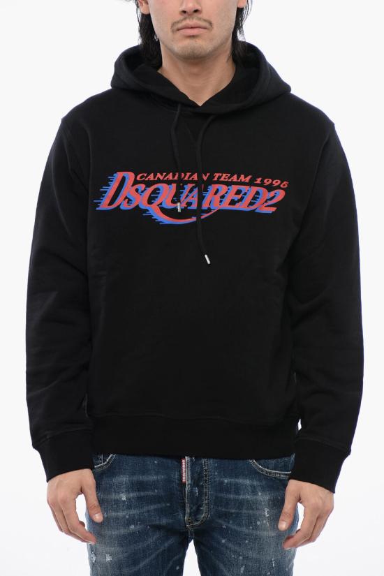  디스퀘어드2 후드 티셔츠 S74GU0782 D25004 900 Black