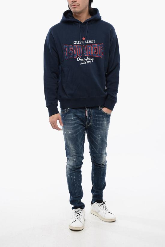  디스퀘어드2 후드 티셔츠 S74GU0783 D25004 478 Blue - DSQUARED2