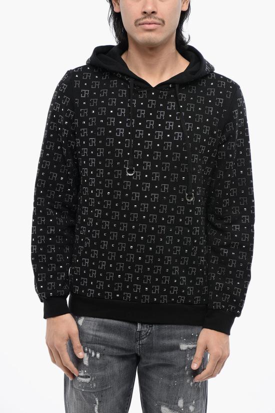  존 리치몬드 후드 티셔츠 RMP23087FE Black - JOHN RICHMOND