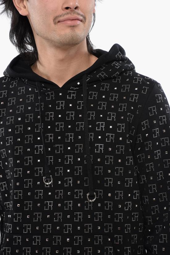  존 리치몬드 후드 티셔츠 RMP23087FE Black - JOHN RICHMOND