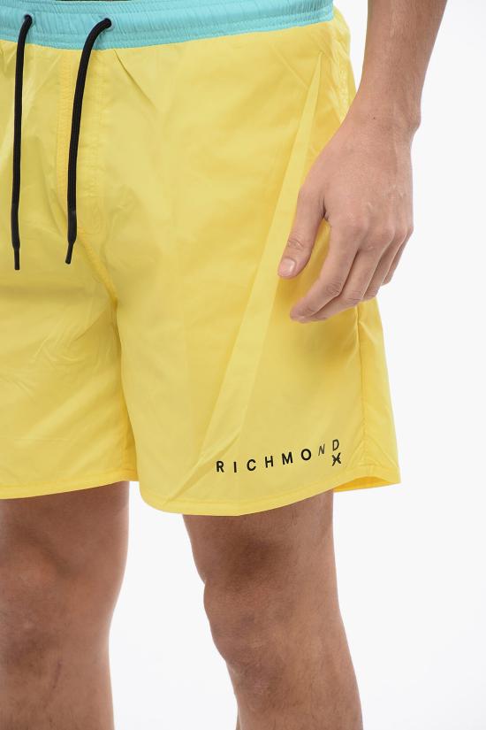  존 리치몬드 스윔팬츠 UMP24224COSUN Azzurro Giallo - JOHN RICHMOND