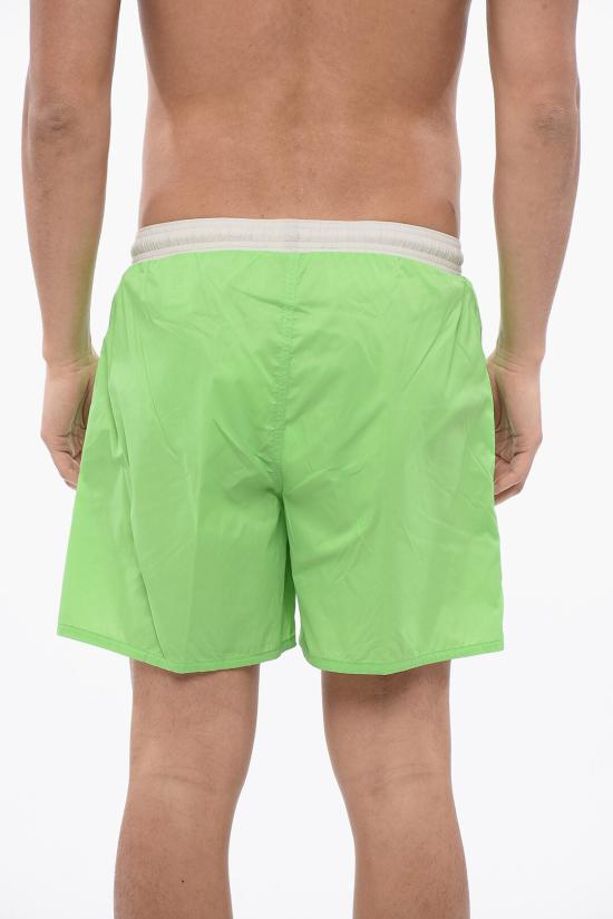  존 리치몬드 스윔팬츠 UMP24224COWASABI Bianco Verde - JOHN RICHMOND