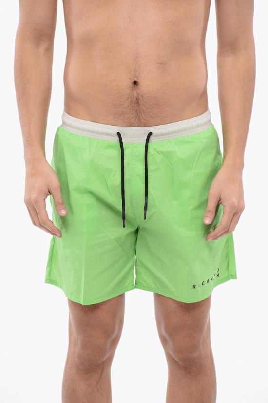  존 리치몬드 스윔팬츠 UMP24224COWASABI Bianco Verde