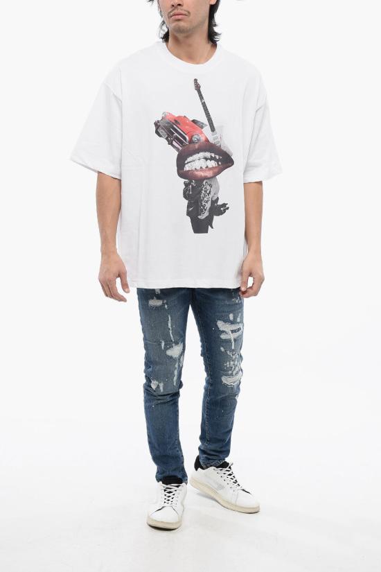  존 리치몬드 반팔 티셔츠 RMP24005TS White - JOHN RICHMOND