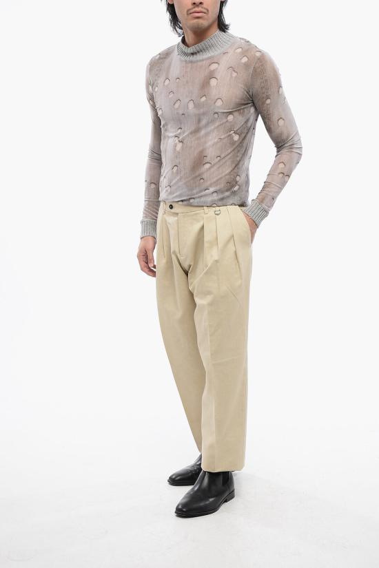  존 리치몬드 스트레이트 팬츠 RMP24137PABONE Beige - JOHN RICHMOND