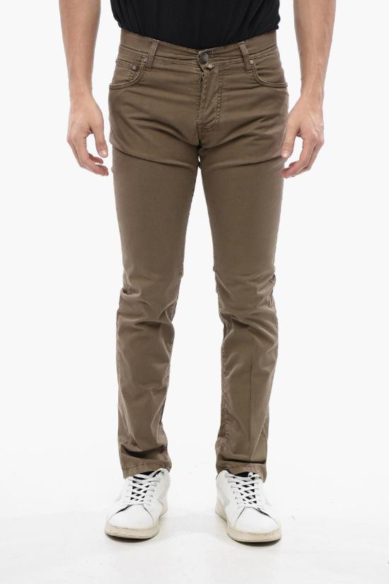  꼬르넬리아니 스트레이트 팬츠 714JQ3 3120149 030 Brown