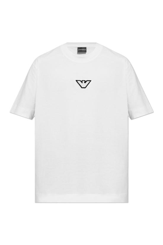 25SS 엠포리오 아르마니 반팔 티셔츠 6D1TD7 1JOCZ 01C2 Offwhite eagle